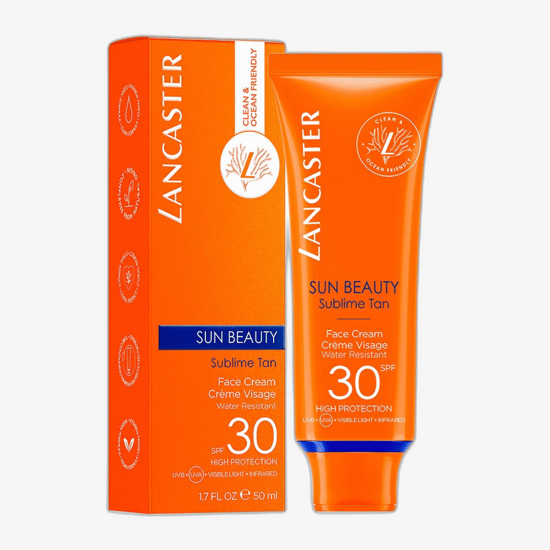 Lancaster Sun Beauty SPF 30 näokreemi pakend