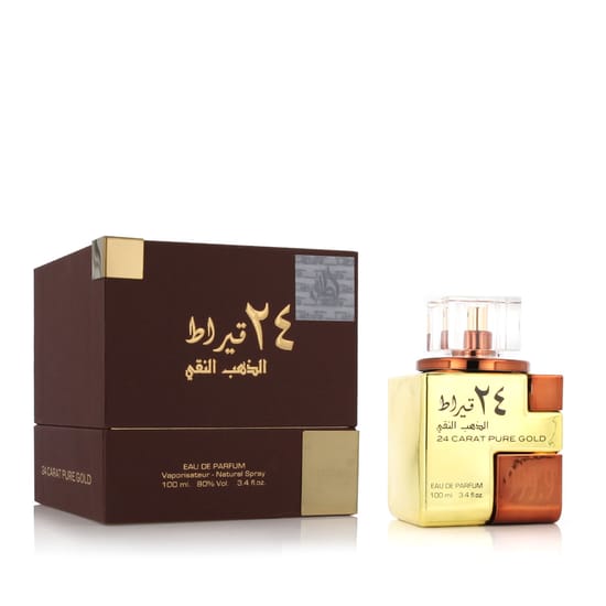 Lattafa 24 carat pure gold edp флакон и упаковка