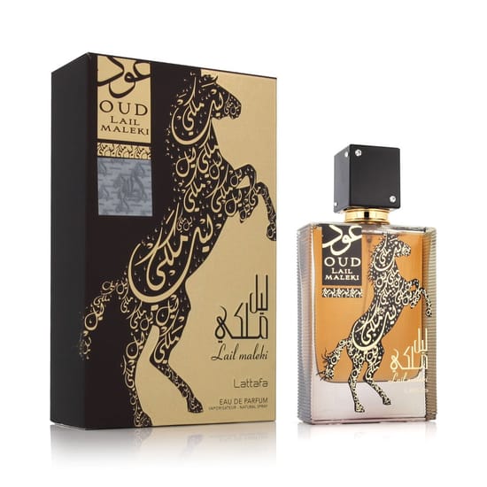 Бутылка lattafa lail maleki oud edp в роскошном дизайне
