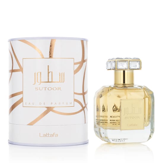 Бутылка Lattafa Sutoor EDP крупным планом