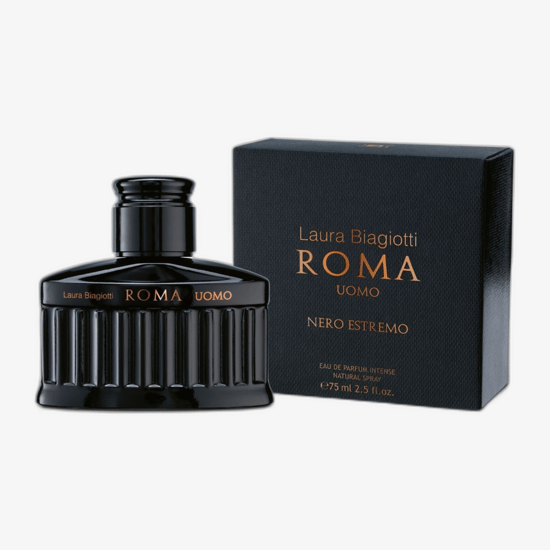 Бутылка Laura Biagiotti Roma Uomo Nero Estremo EDP Intense
