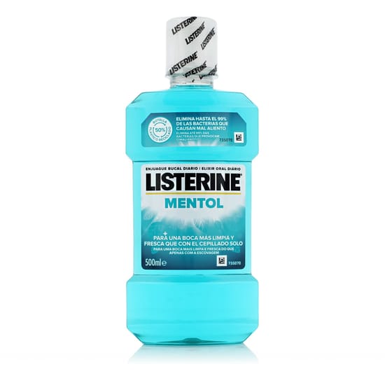 Listerine suuvee mentol mentooli maitsega pudel