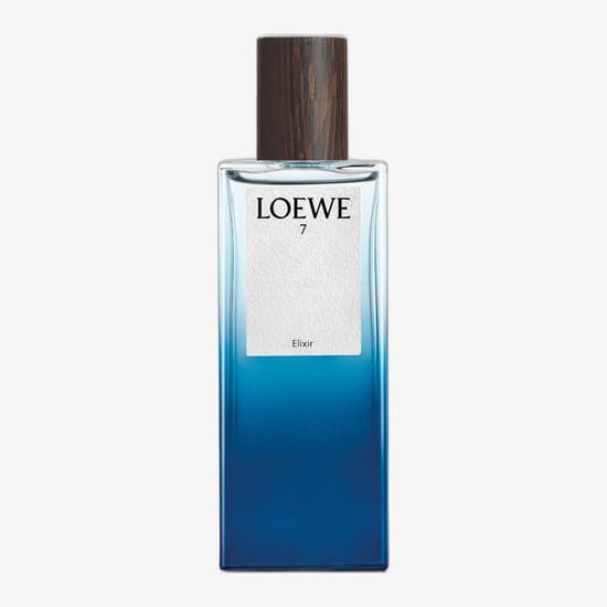Original packaging of Loewe 7 Elixir EDP Close-up of Loewe 7 Elixir EDP bottle