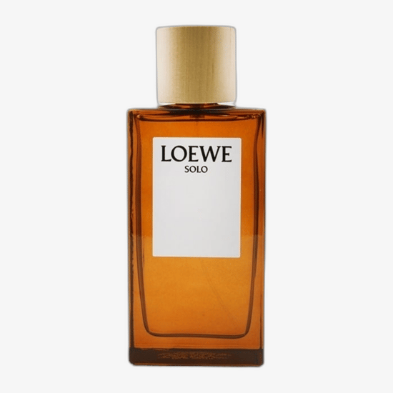 Close-up of Loewe Solo Eau De Toilette bottle