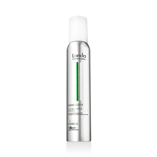 Londa Professional Enhance It Flexible Hold Mousse pudeli lähivõte