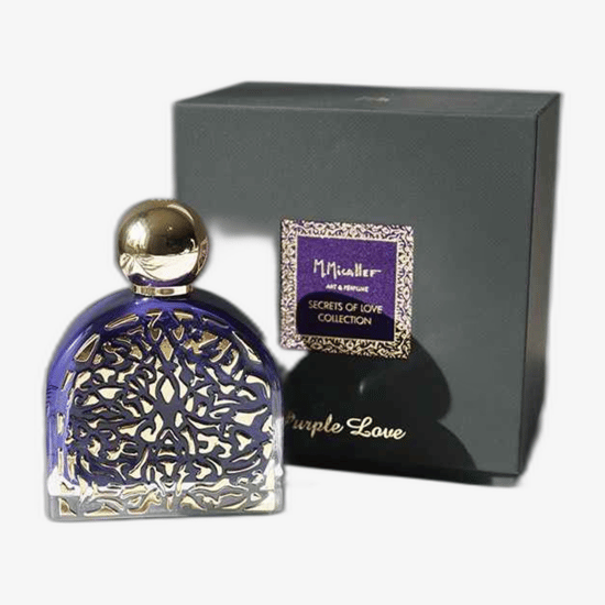 Элегантный флакон M.Micallef Secrets of Love Purple Love EDP
