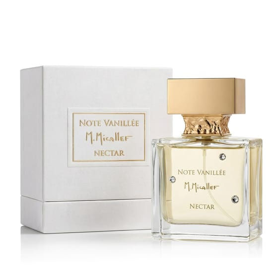 Elegant bottle of m.micallef note vanillée nectar parfum
