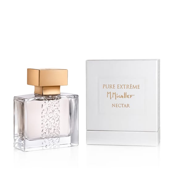Original packaging of m.micallef pure extrême nectar parfum Elegant bottle of m.micallef pure extrême nectar parfum