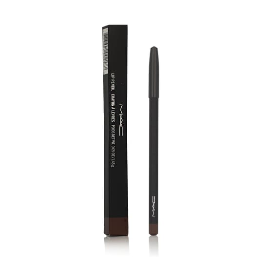 Original mac lip pencil (stone) for impeccable lip definition Close-up of mac lip pencil (stone) in luxurious packaging
