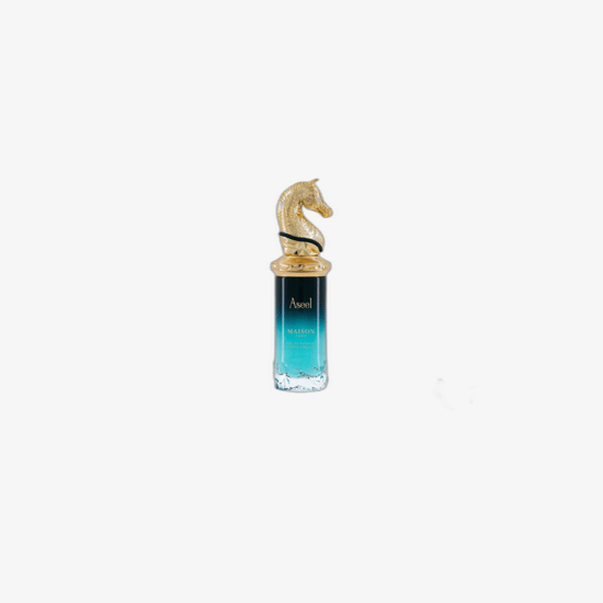 Originaalpakend maison asrar aseel edp Maison asrar aseel edp parfüümi pudel lähedalt