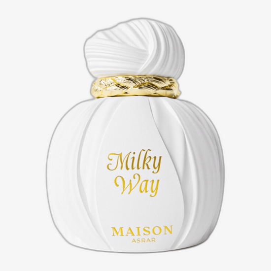 Originaalpakend MAISON ASRAR Milky Way EDP lõhnale Maison Asrar Milky Way EDP lõhnapudeli detailvaade