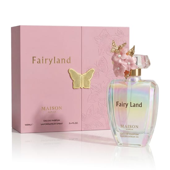 Maison Asrar Fairyland EDP pudeli lähivaade