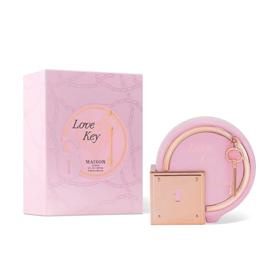 Originaalpakend ja pudel Maison Asrar Love Key EDP Elegantne Maison Asrar Love Key EDP pudel