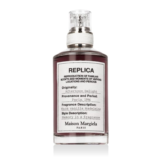 Упаковка аромата Maison Margiela Replica Afternoon Delight Элегантный флакон аромата Maison Margiela Replica Afternoon Delight