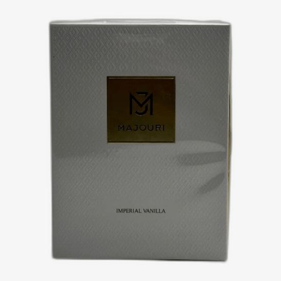 Упаковка Majouri Imperial Vanilla EDP Элегантный флакон Majouri Imperial Vanilla EDP