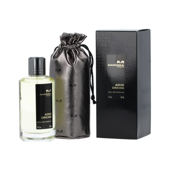 Close-up of Mancera Paris Aoud Orchid EDP bottle