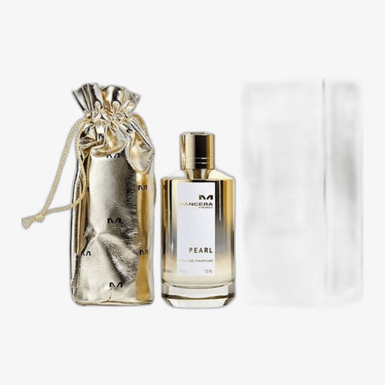 Unpacked bottle of Mancera Paris Pearl EDP, elegant unisex fragrance
