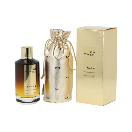 Stylish bottle of Mancera Paris The Aoud EDP close-up