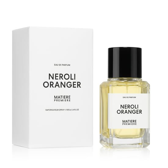 Original packaging of Matiere Premiere Neroli Oranger EDP Close-up of the bottle of Matiere Premiere Neroli Oranger EDP