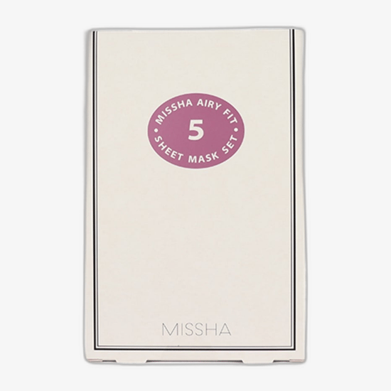Крупный план упаковки маски Missha Airy Fit Sheet Pearl