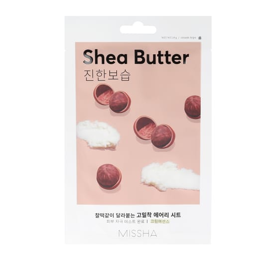 MISSHA Airy Fit Sheet Mask Shea Butter – увлажняющая маска MISSHA Airy Fit Sheet Mask Shea Butter в упаковке