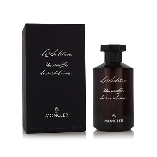 Оригинальная упаковка Moncler Le Solstice EDP Бутылка Moncler Le Solstice EDP вблизи