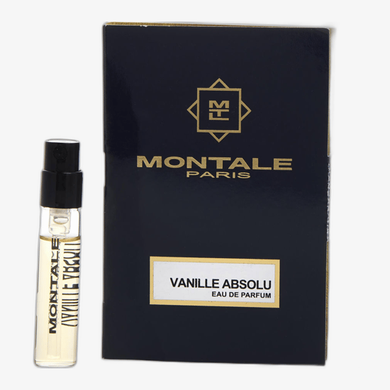 Close-up of Montale Paris Vanille Absolu EDP spray sample