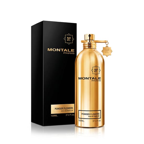 Close-up of the bottle of Montale Paris Powder Flowers EDP