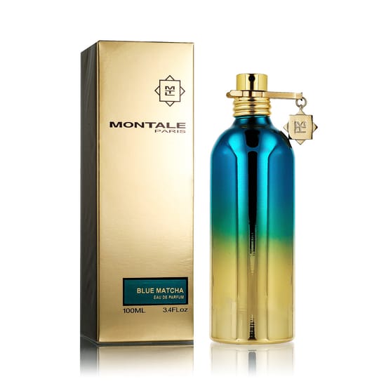 Elegant bottle of montale paris blue matcha eau de parfum