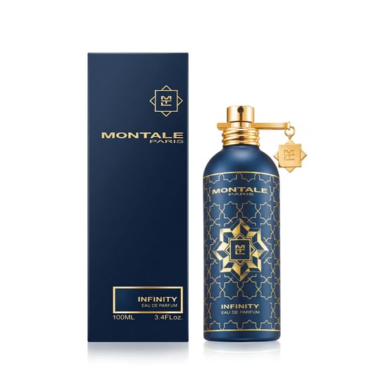 Original packaging of Montale Paris Infinity EDP Elegant bottle of Montale Paris Infinity EDP