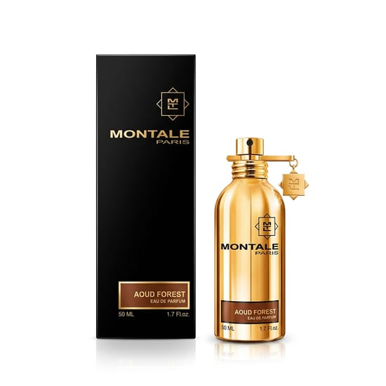 Close-up view of Montale Paris Aoud Forest EDP bottle