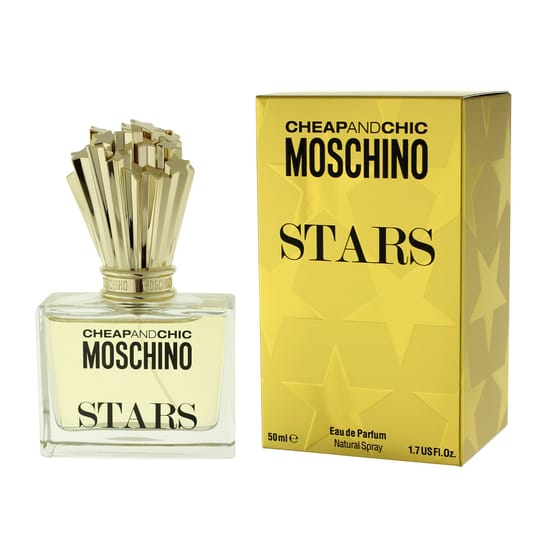 Original Moschino Cheap & Chic Stars EDP Packaging Elegant bottle of Moschino Cheap & Chic Stars EDP
