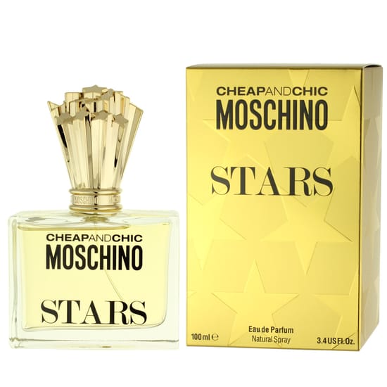 Original Moschino Cheap & Chic Stars EDP Packaging Elegant bottle of Moschino Cheap & Chic Stars EDP