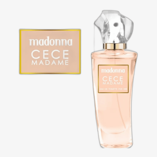 Close-up of the Madonna Nudes Cece Madame EDT bottle