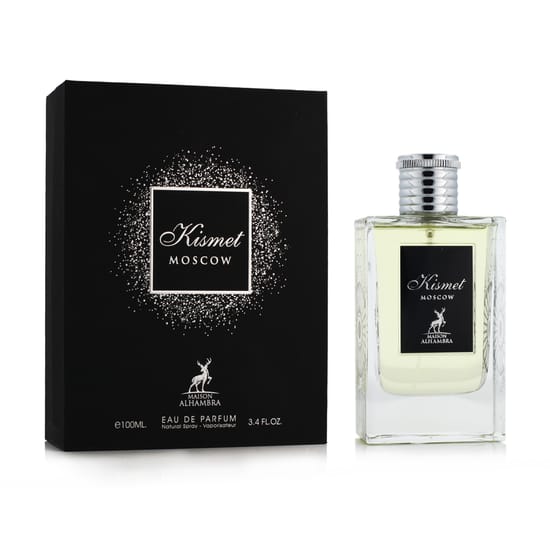 Bottle of Maison Alhambra Kismet Moscow EDP up close