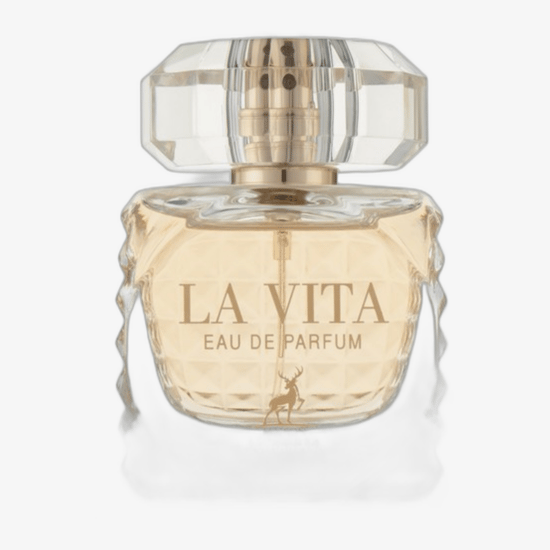 Maison Alhambra La Vita EDP avatud pudel, minimalistlik ja elegantne disain