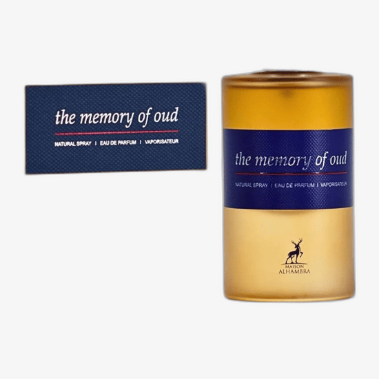 Bottle of Maison Alhambra The Memory Of Oud EDP close-up