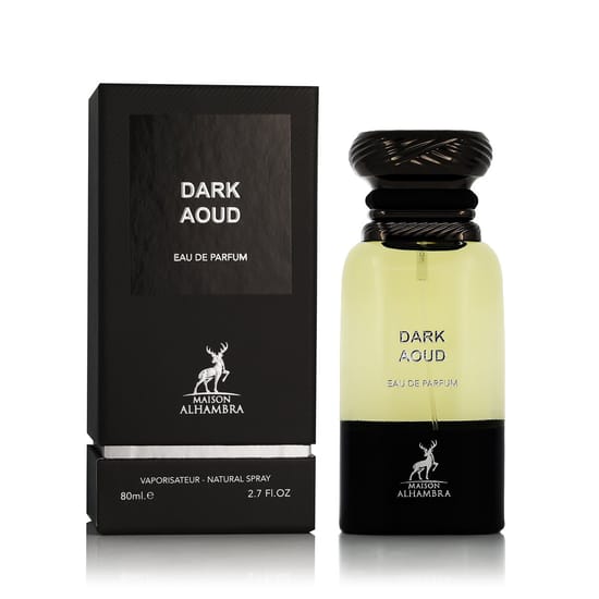 Maison alhambra dark oud eau de parfum 80 ml bottle