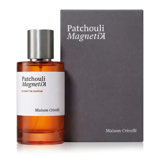 Bottle of Maison Crivelli Patchouli Magnetik EP up close