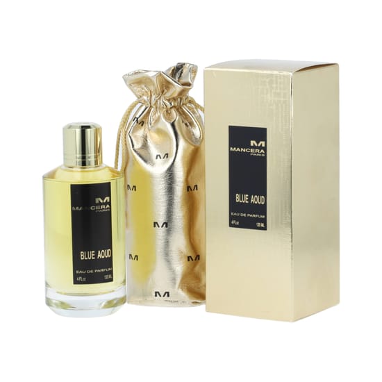 Elegant bottle of Mancera Paris Blue Aoud EDP