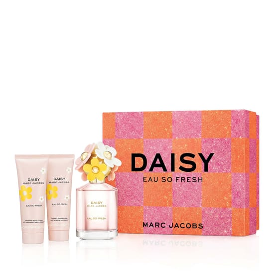 Флакон аромата Marc Jacobs Daisy Eau So Fresh с выразительным цветочным дизайном