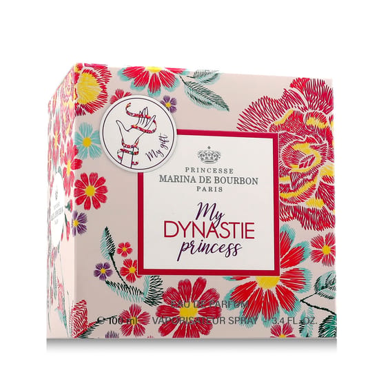 Bottle of Marina de Bourbon My Dynastie Princess EDP up close