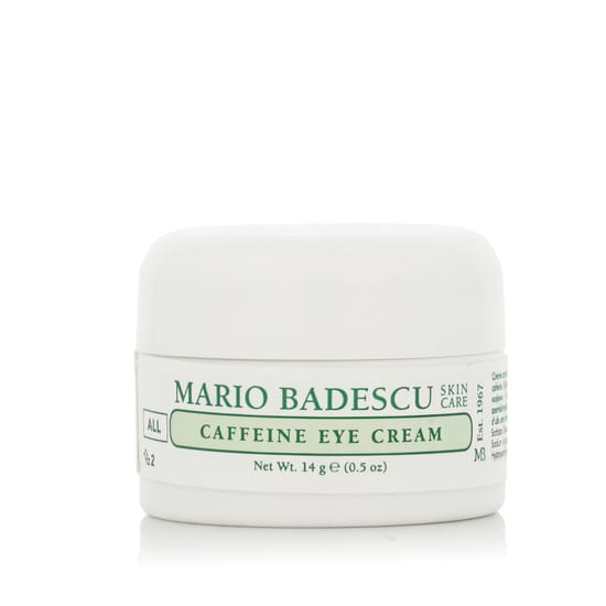 Close-up of Mario Badescu Caffeine Eye Cream Jar