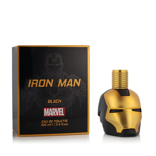 Marvel Iron Man Black EDT bottle close-up