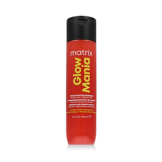 Matrix Glow Mania värvi kaitsev šampooni pudel