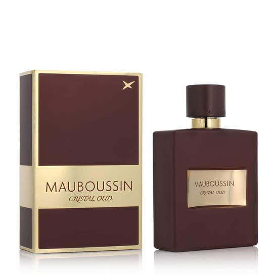 Бутылка Mauboussin Cristal Oud EDP вблизи