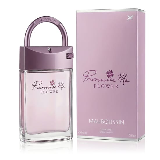 Close-up of Mauboussin Promise Me Flower EDP bottle