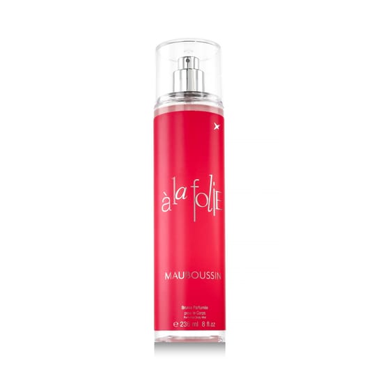 Бутылка Mauboussin à la Folie Bodyspray вблизи