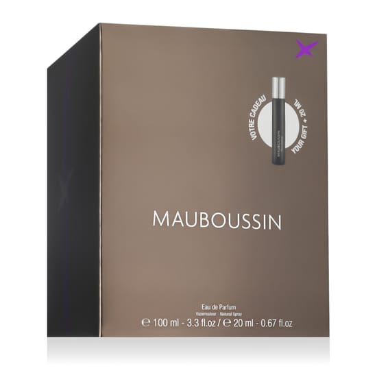 Close-up of Mauboussin Homme EDP 100 ml bottle