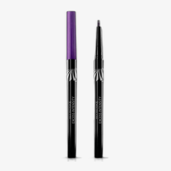 Max Factor Excess Intensity Longwear Eyeliner 04 Charcoal close-up, detail of pigment-rich tip, waterproof eyeliner application